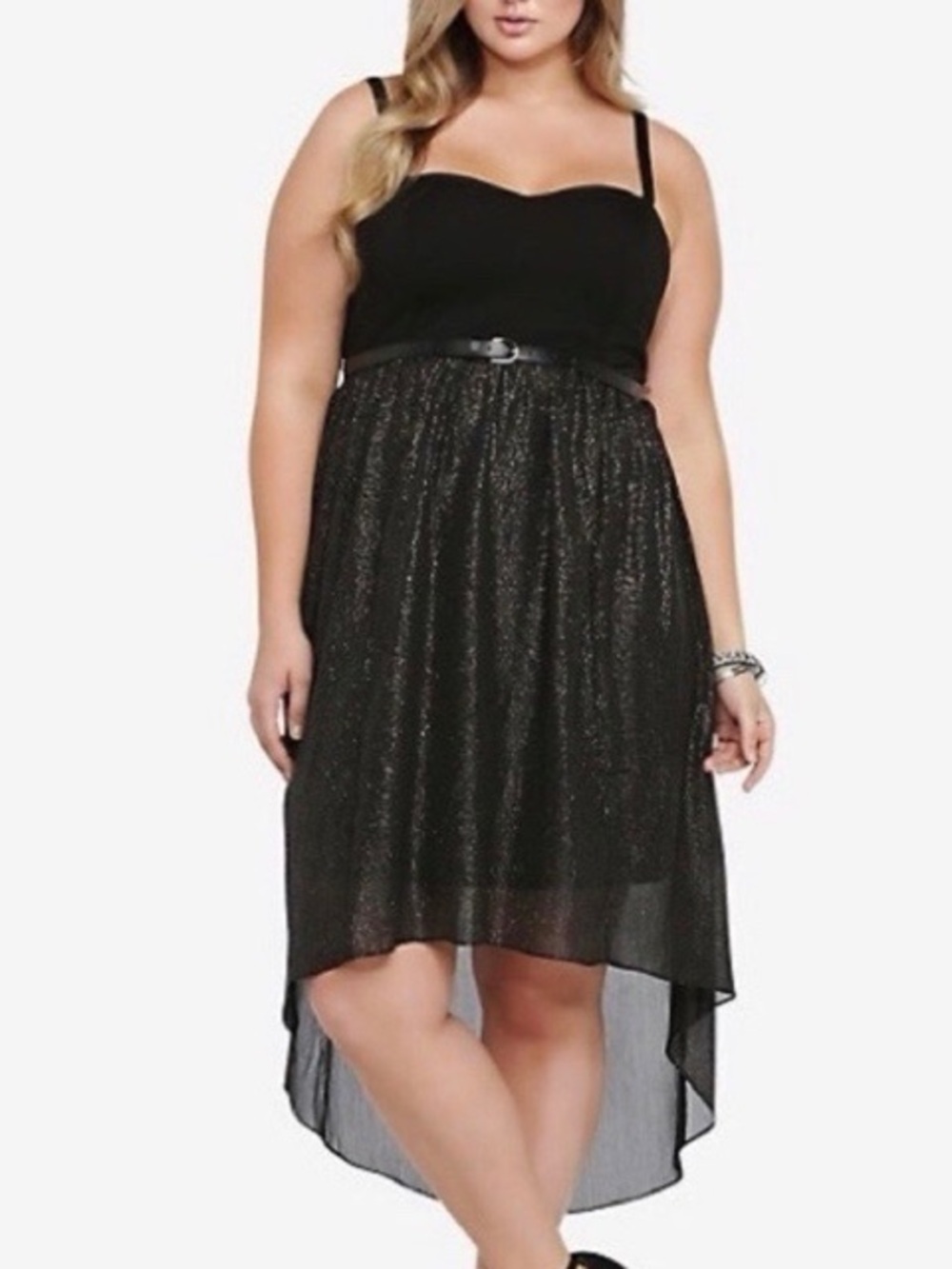 Torrid Sparkle High Low Hem Sleeveless‎ Dress